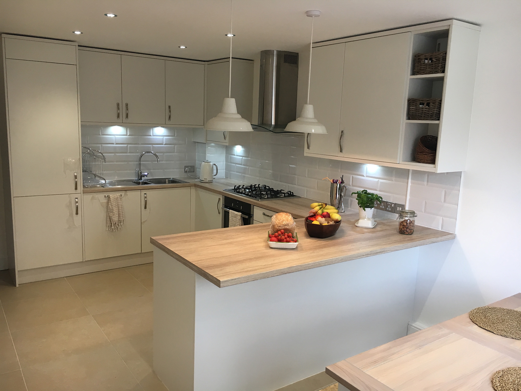 Full view of finished Camberley kitchen